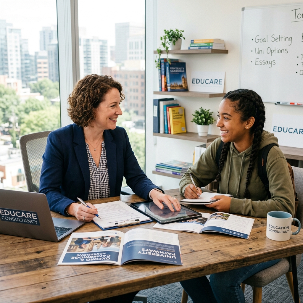 Education Consultant with Student
